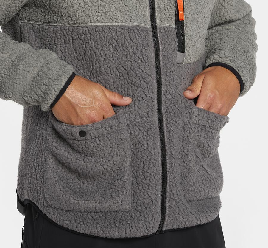 Hoka One One Jakke Herre - Fleece Sky - Grå - 746810MZQ